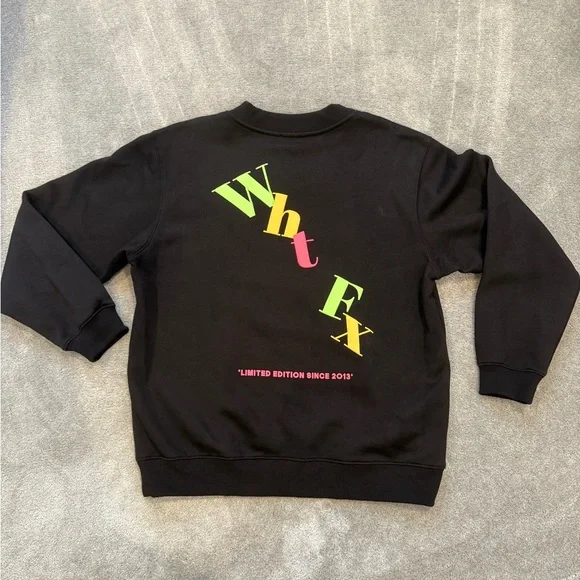 White Fox Boutique Black Crewneck Sweater - Picture 2 of 5